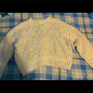 Soft Pastel Multicolor Knit Sweater
